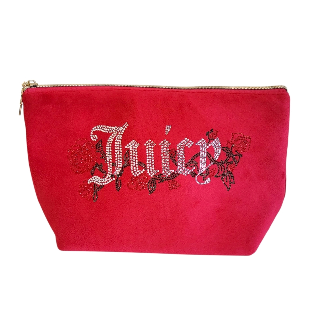 Juicy Couture Makeup Bag Red Gold